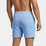 Shorts en coton pour homme avec cordon élastique et poches - Style été