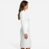 Robe blazer midi élégante pour femmes, manches longues, cérémonie
