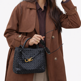 Sac Cabas Tissé en Cuir Vegan Doux – Élégance Quotidienne